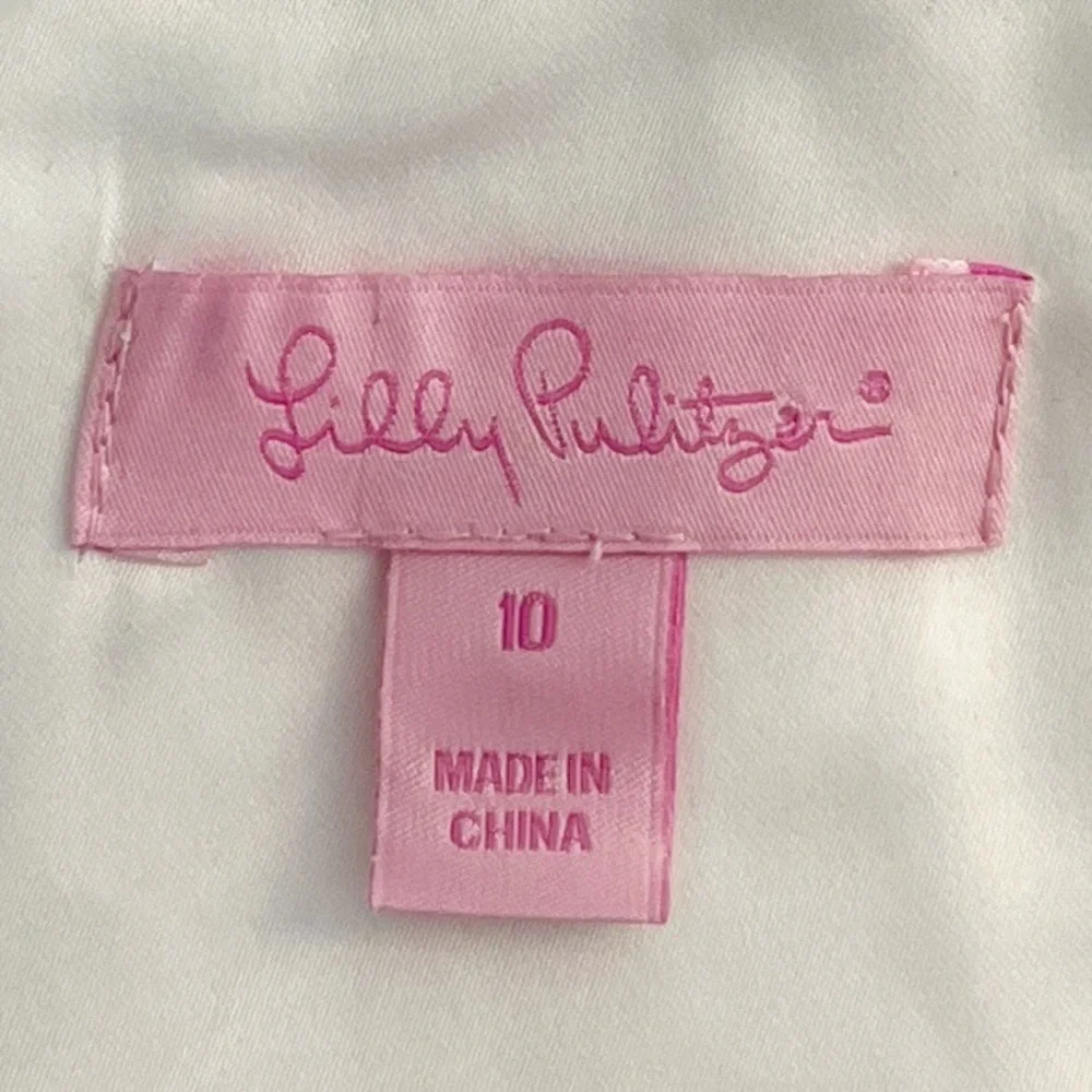 Lilly Pulitzer Davids Dress in Resort White One‎ Shoulder